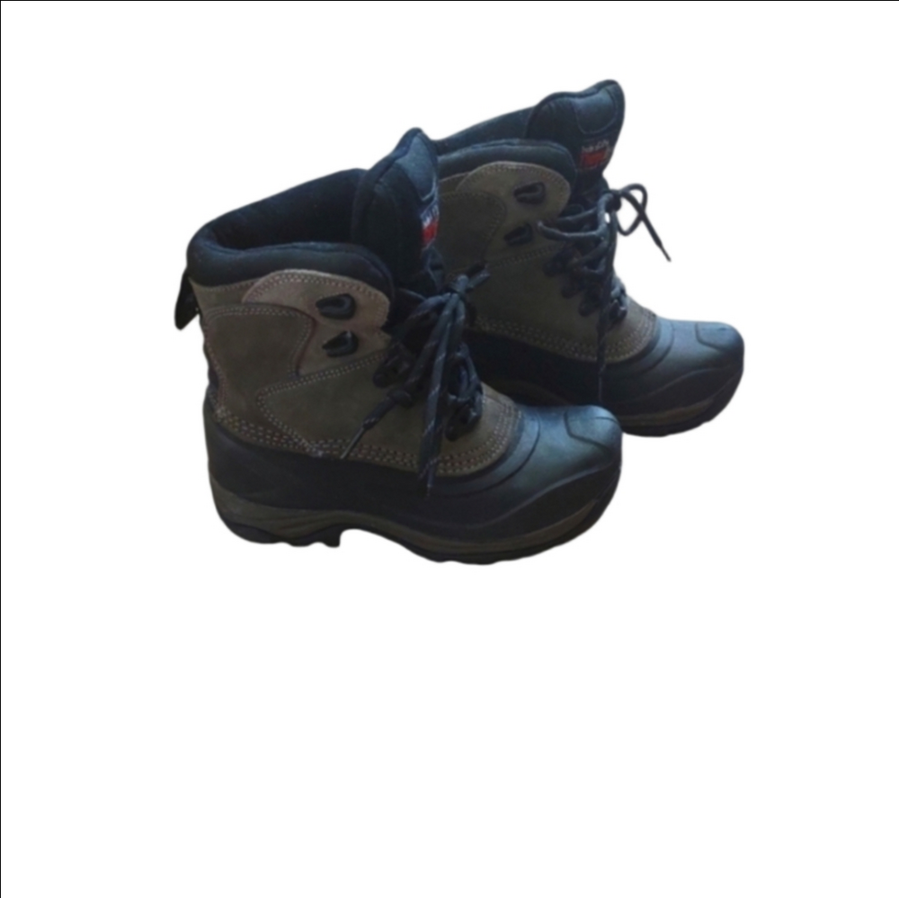 State Street Winter Boots Black Tan Women's Size 5